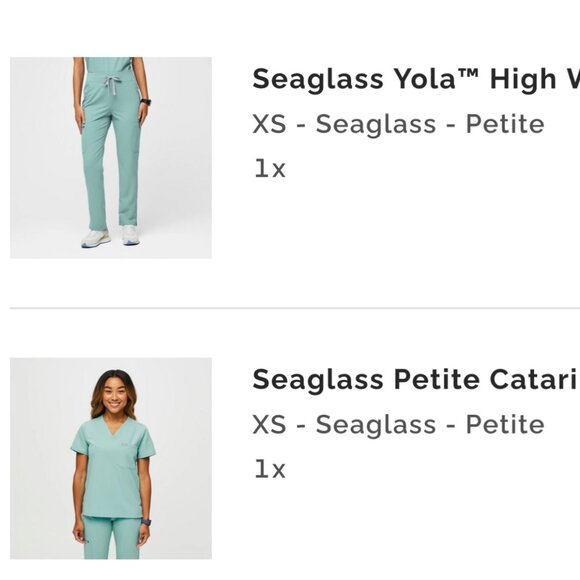 FIGS Seaglass (Discontinued) Women's Scrubs - Picture 1 of 4